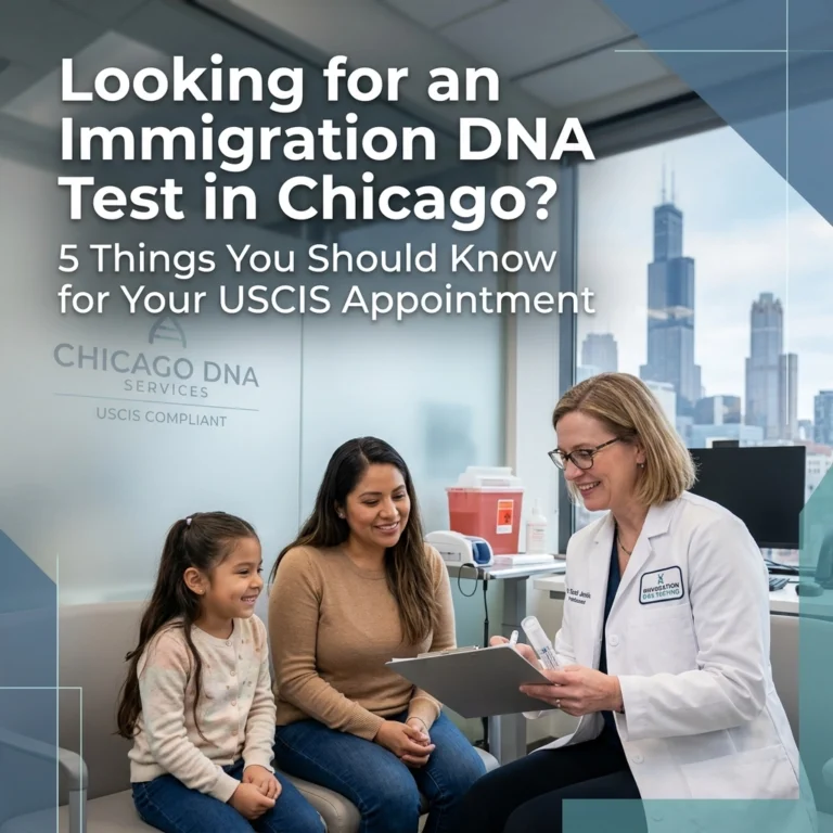 Looking for an Immigration DNA Test in Chicago? 5 Things You Should Know for Your USCIS Appointment